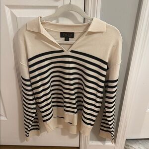 Truth Cream and Black Striped Sweater